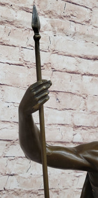 Hercules Achilles Leonidas Hoplite Warrior Bronze 30" x 15"