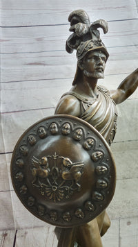 Greek Hoplite Warrior Achilles Leonidas Bronze 30" x 15"