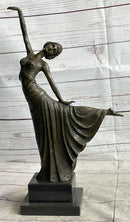Chiparus Arabesque Dancer Bronze Sculpture on Marble Base