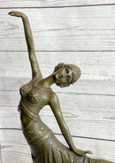 Chiparus Arabesque Dancer Bronze Sculpture on Marble Base