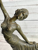 Chiparus Arabesque Dancer Bronze Sculpture on Marble Base