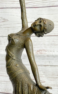 Chiparus Arabesque Dancer Bronze Sculpture on Marble Base
