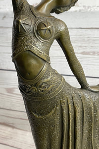 Chiparus Arabesque Dancer Bronze Sculpture on Marble Base