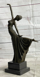 Chiparus Arabesque Dancer Bronze Sculpture on Marble Base
