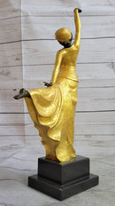 Chiparus Arabesque Dancer Gold Patina Bronze Art Deco Figure