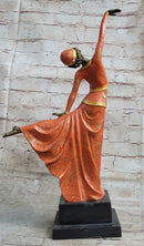 Signed D.H. Chiparus Bronze Art Deco Dancer Sculpture