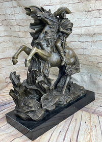 Napoleon Bonaparte Crossing the Alps Bronze Sculpture 20" x 16.5"