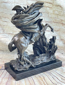 Napoleon Bonaparte Crossing the Alps Bronze Sculpture 20" x 16.5"