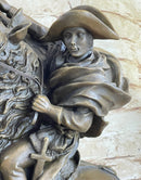 Napoleon Bonaparte Crossing the Alps Bronze Sculpture 20" x 16.5"