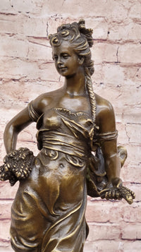 Antique Style Bronze Figure of Cybele Goddess of Abundance