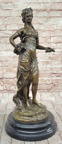 Antique Style Bronze Figure of Cybele Goddess of Abundance