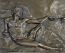 Michelangelo The Creation Of Adam Bronze Bas Relief 14" x 33"