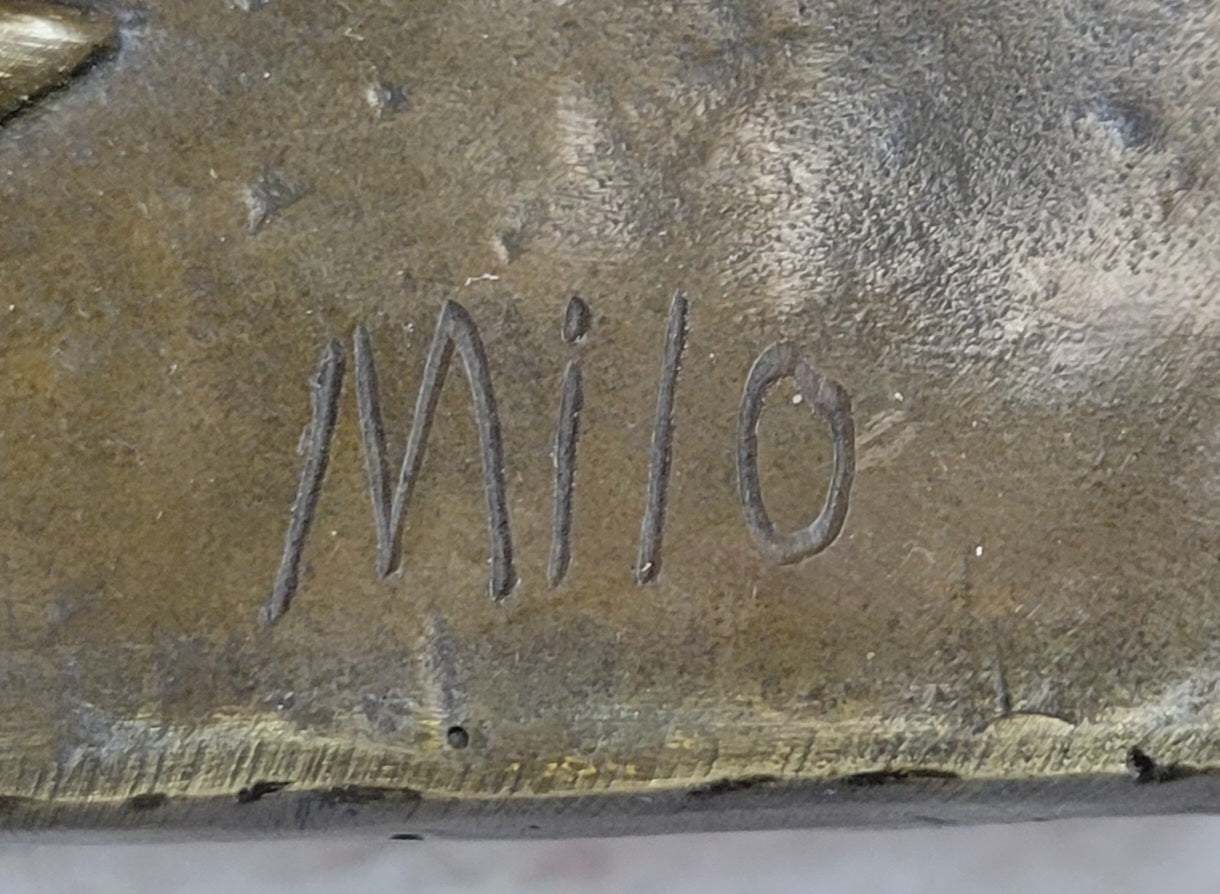 Michelangelo The Creation Of Adam Bronze Bas Relief 14" x 33"