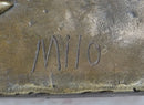 Michelangelo The Creation Of Adam Bronze Bas Relief 14" x 33"