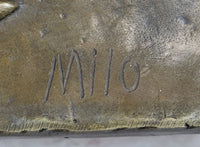 Michelangelo The Creation Of Adam Bronze Bas Relief 14" x 33"