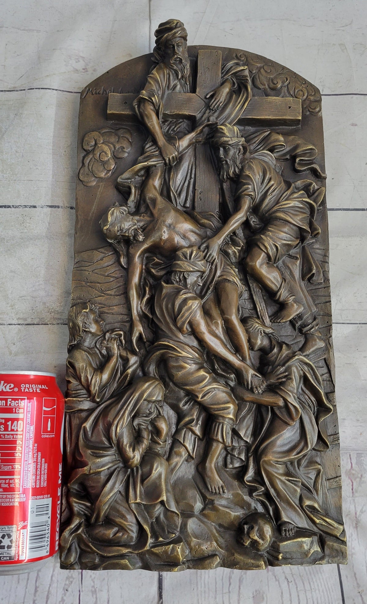 Hot Cast Bronze Wall Art Plaque The Cavalry Crucifixion