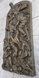 Hot Cast Bronze Wall Art Plaque The Cavalry Crucifixion