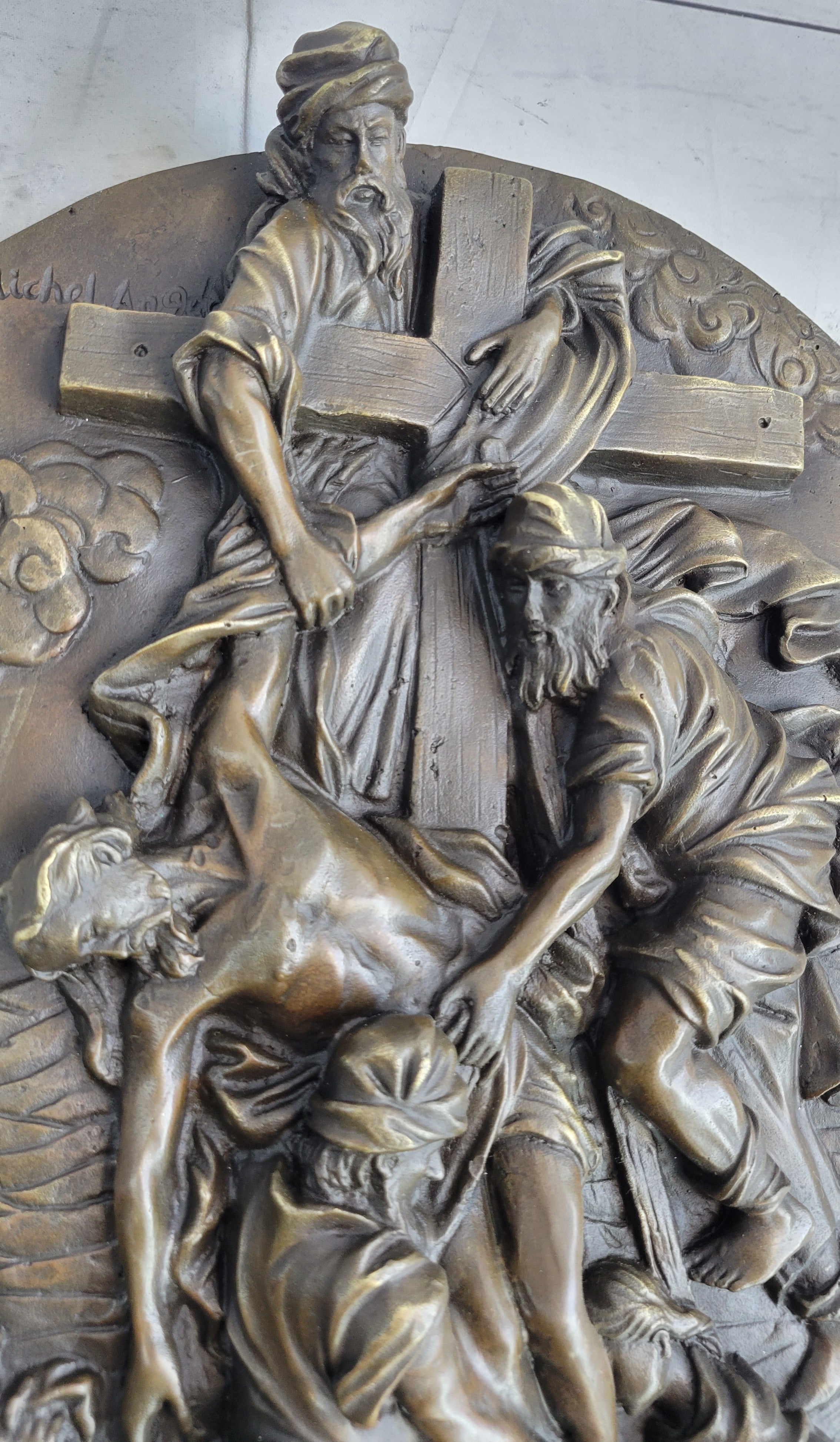 Hot Cast Bronze Wall Art Plaque The Cavalry Crucifixion