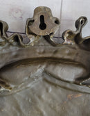 Coat of Arms Family Crest Lions Crown Bronze Wall Sculpture 13" x 16"
