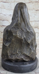 Mona Lisa Bronze Bust after Leonardo Da Vinci 14" x 8"