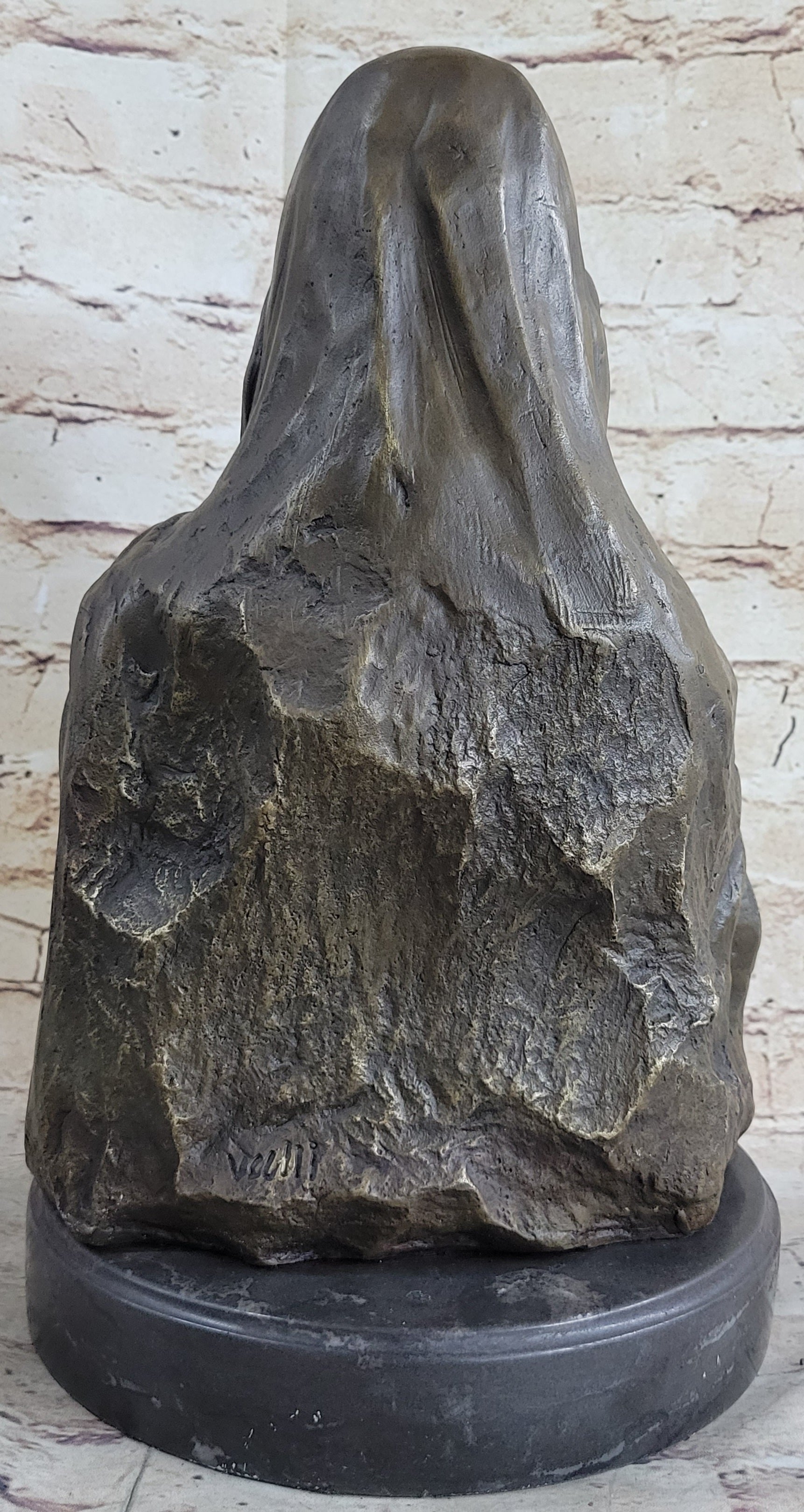 Mona Lisa Bronze Bust after Leonardo Da Vinci 14" x 8"