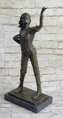 Bronze Young Michael Jackson Musician Sculpture