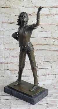 Bronze Young Michael Jackson Musician Sculpture