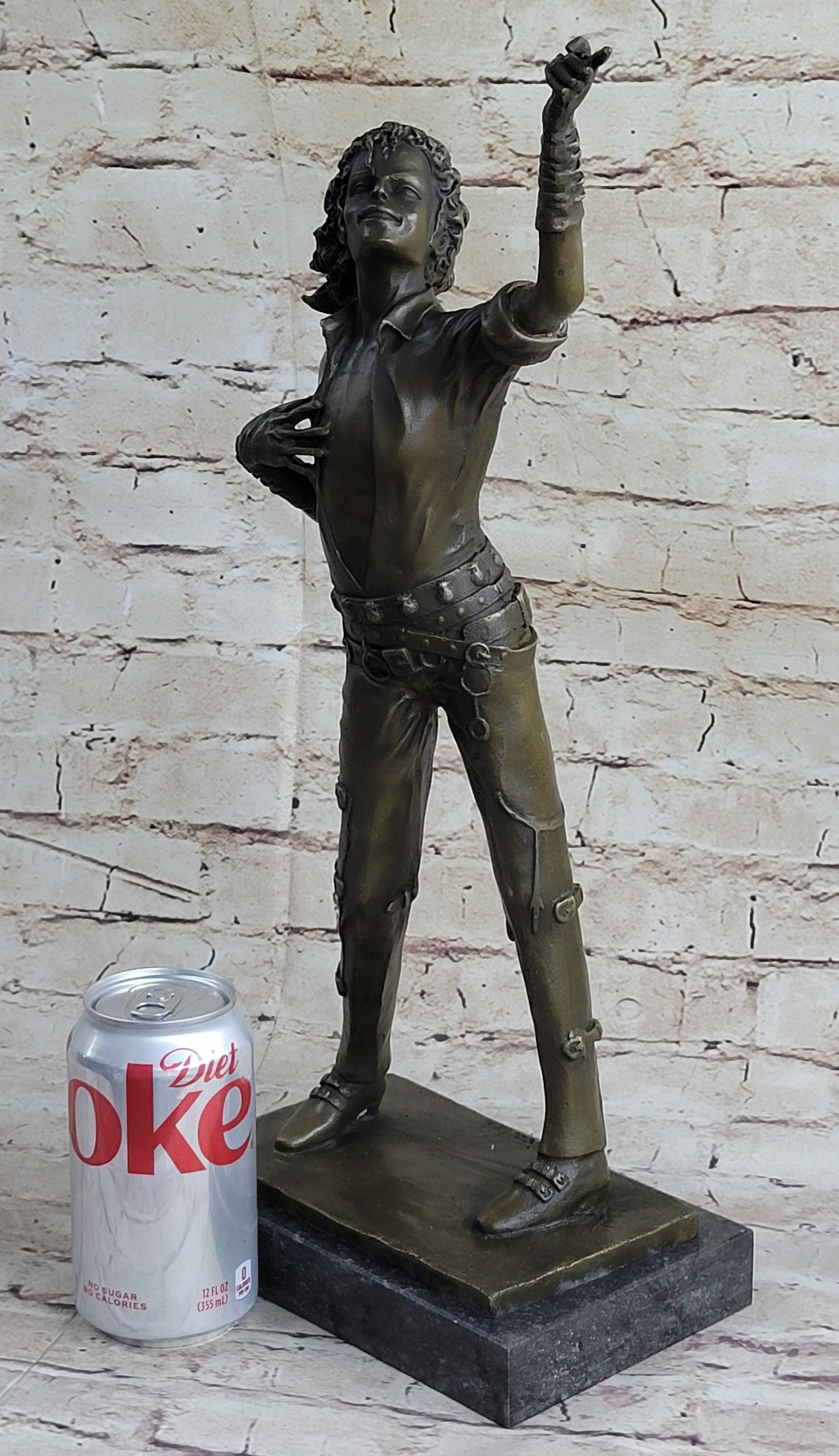 Bronze Young Michael Jackson Musician Sculpture