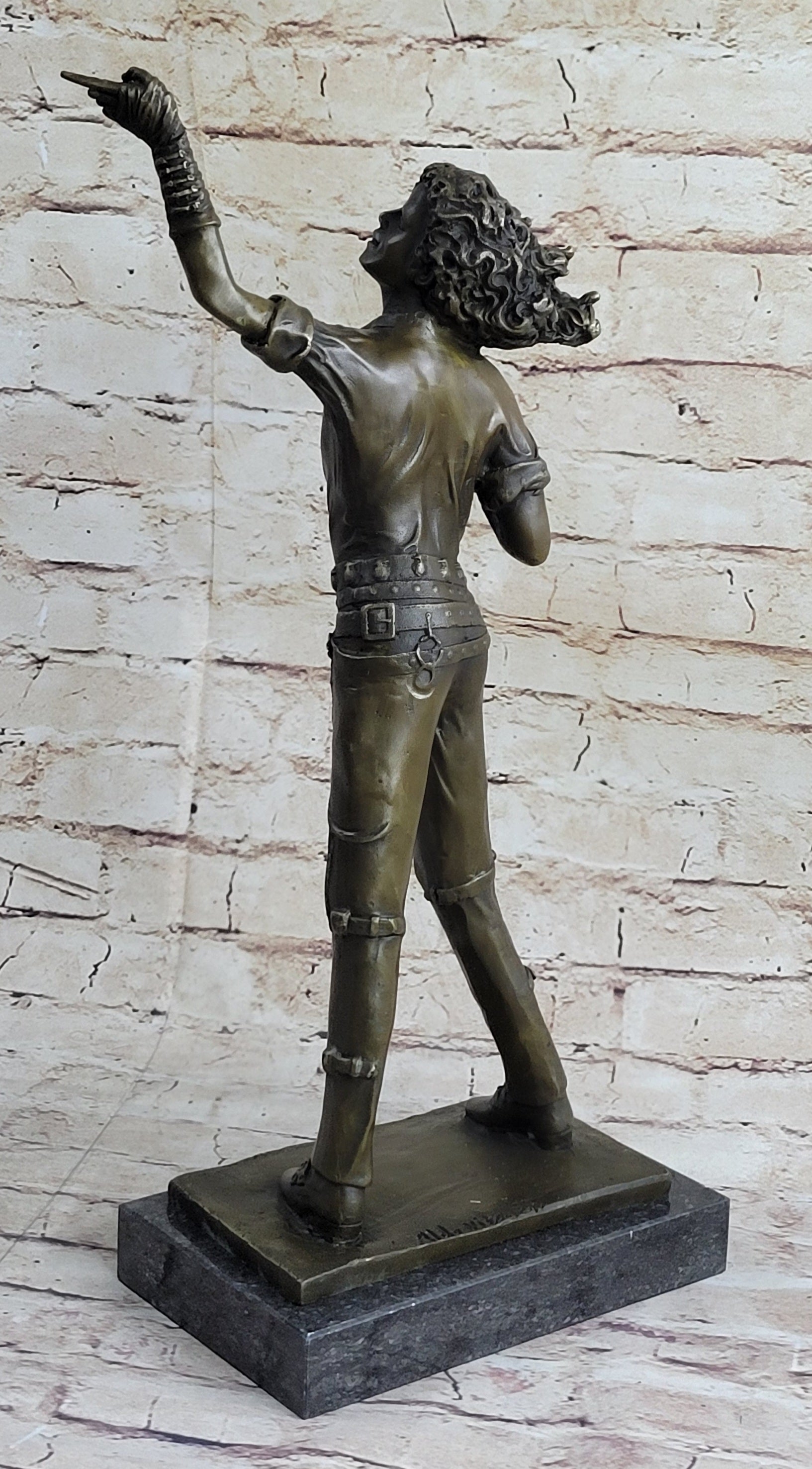 Bronze Young Michael Jackson Musician Sculpture