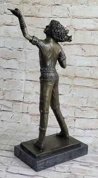 Bronze Young Michael Jackson Musician Sculpture