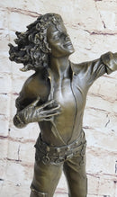 Bronze Young Michael Jackson Musician Sculpture