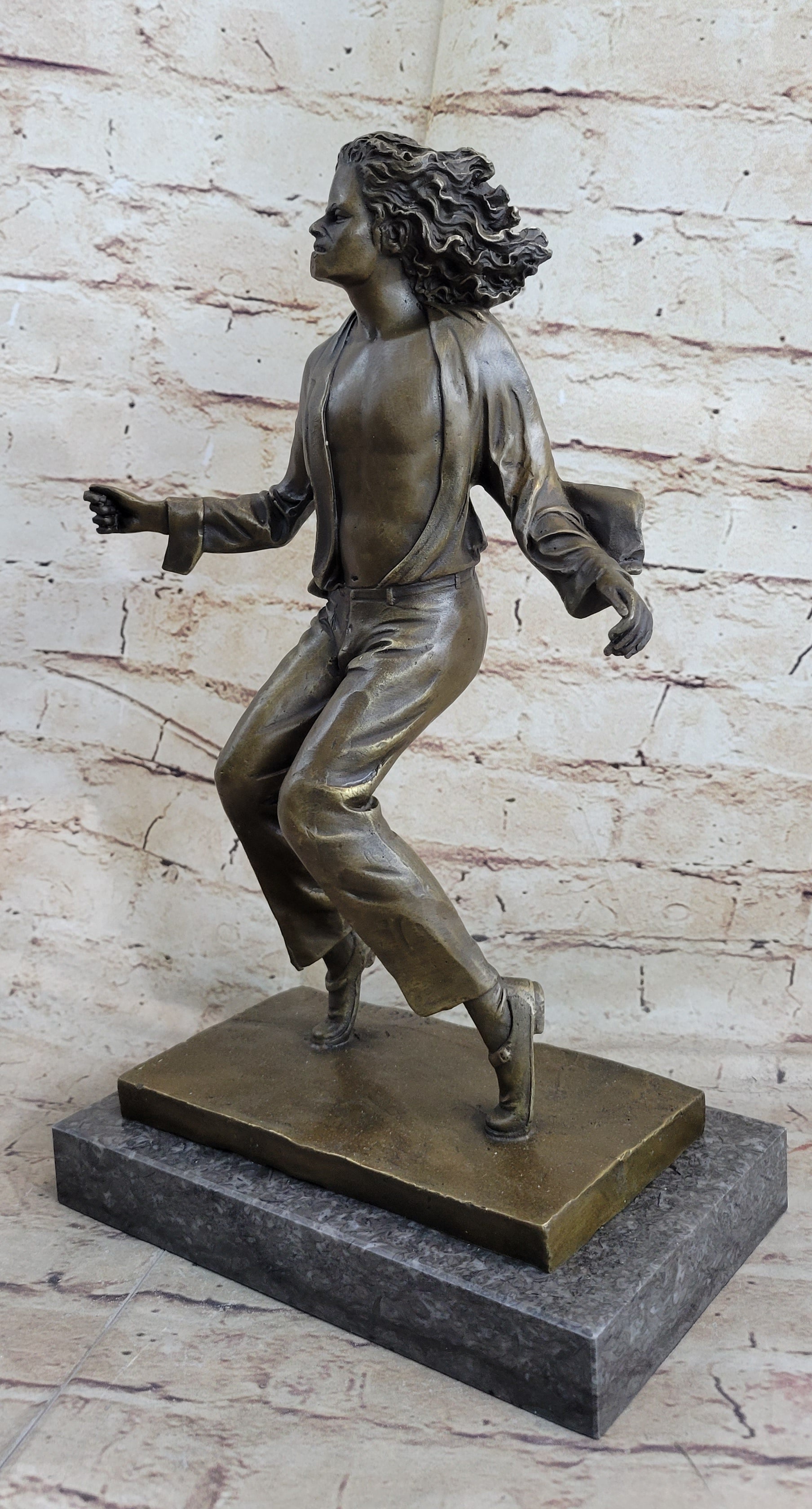 Michael Jackson on his Toes Bronze Sculpture Collectible Dancer