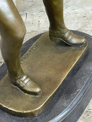 Aldo Vitaleh Michael Jackson Bronze Sculpture Marble Base