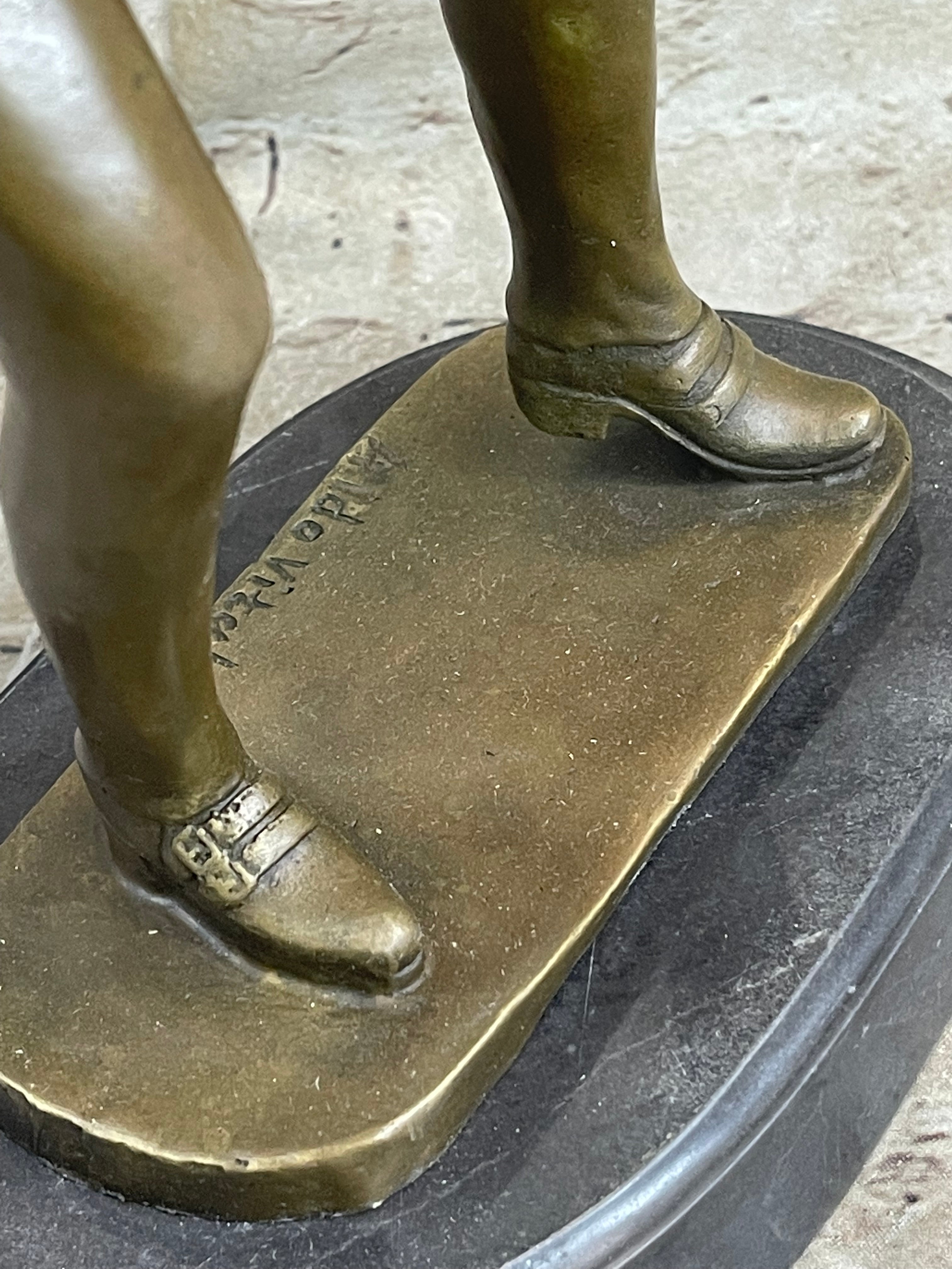 Aldo Vitaleh Michael Jackson Bronze Sculpture Marble Base