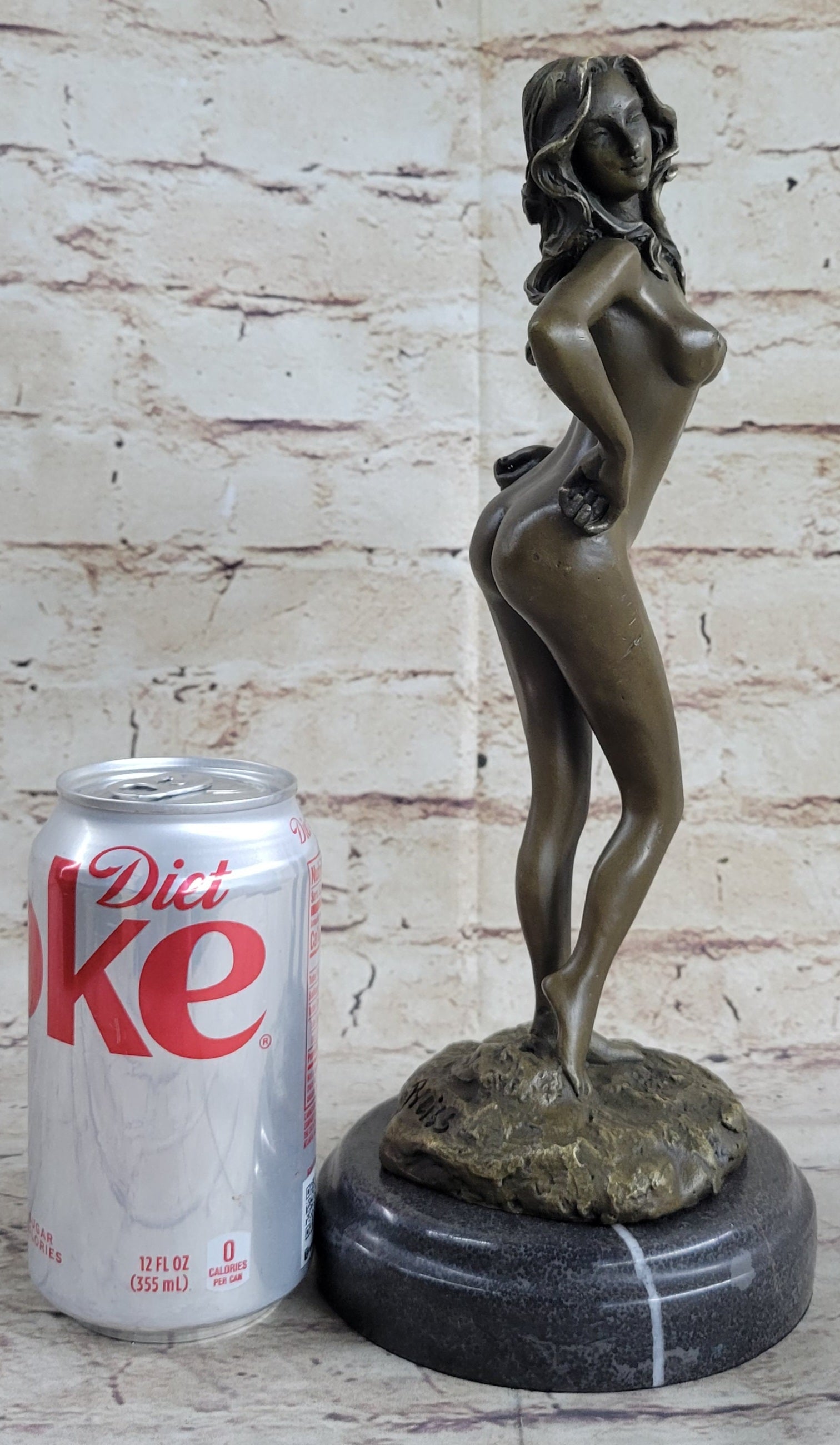 Nude Sexy Woman Model Bronze Sculpture Hot Cast by Preiss Sale