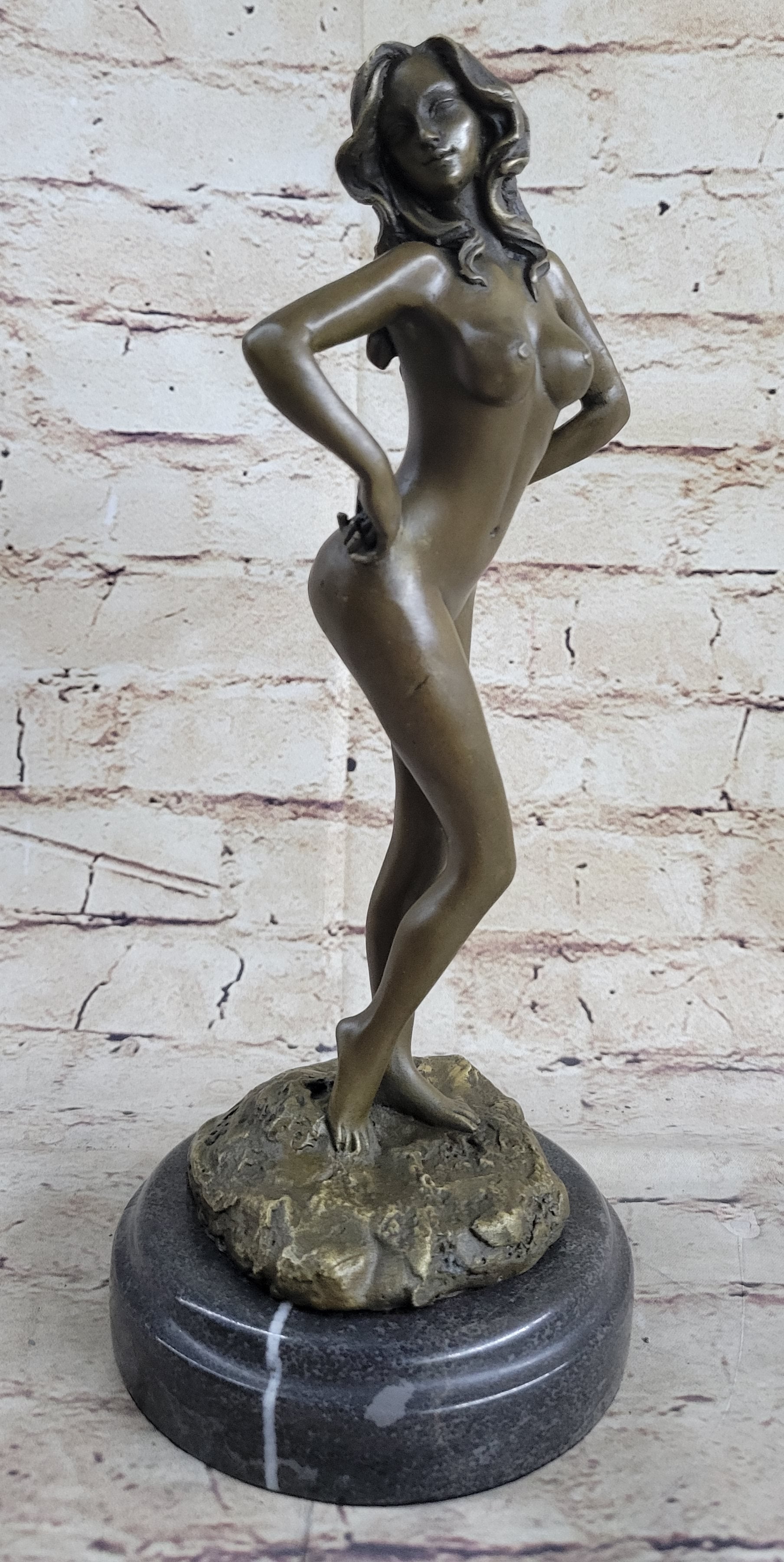 Nude Sexy Woman Model Bronze Sculpture Hot Cast by Preiss Sale