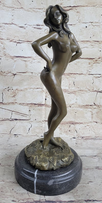 Nude Sexy Woman Model Bronze Sculpture Hot Cast by Preiss Sale