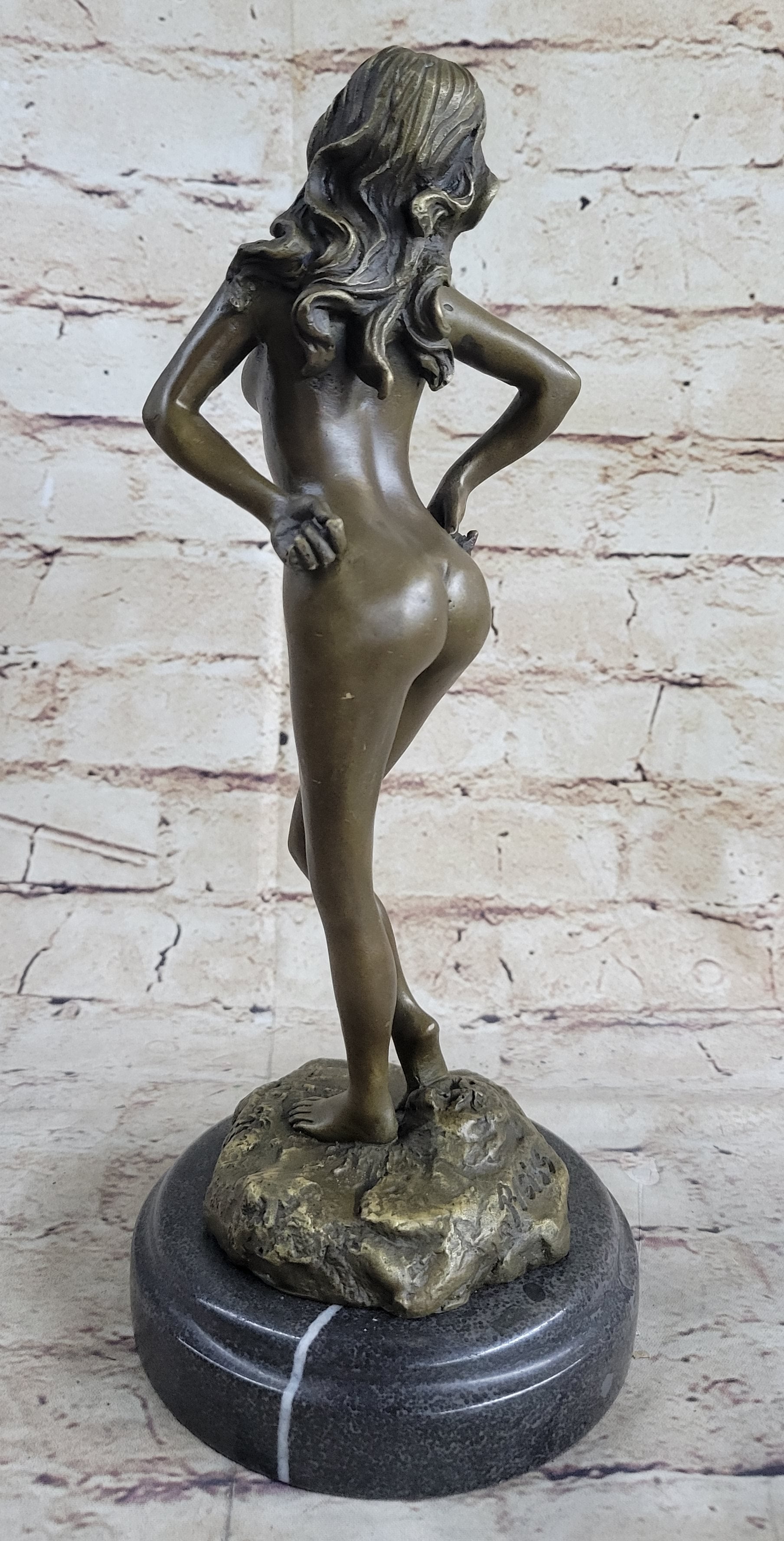 Nude Sexy Woman Model Bronze Sculpture Hot Cast by Preiss Sale