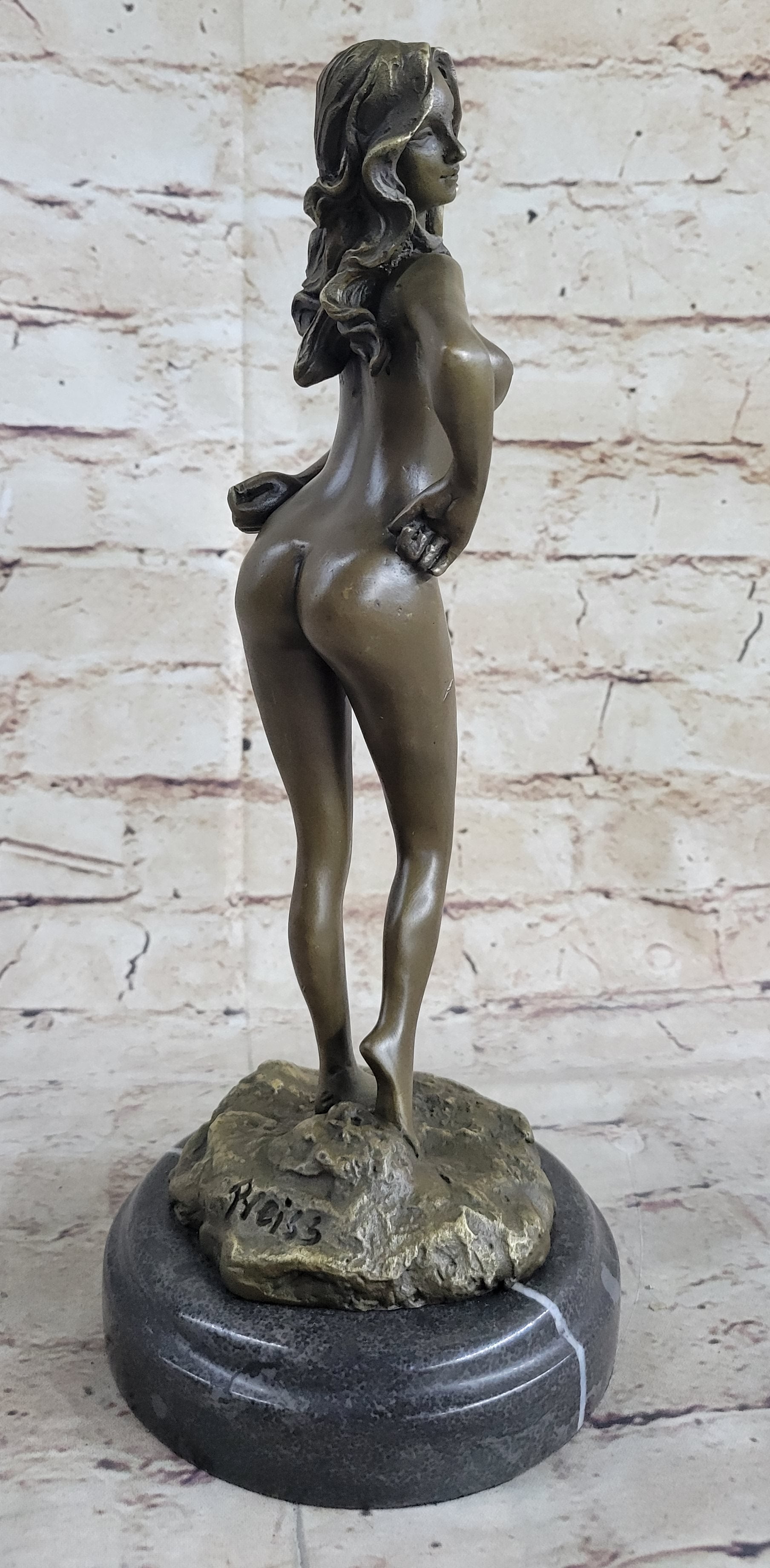 Nude Sexy Woman Model Bronze Sculpture Hot Cast by Preiss Sale
