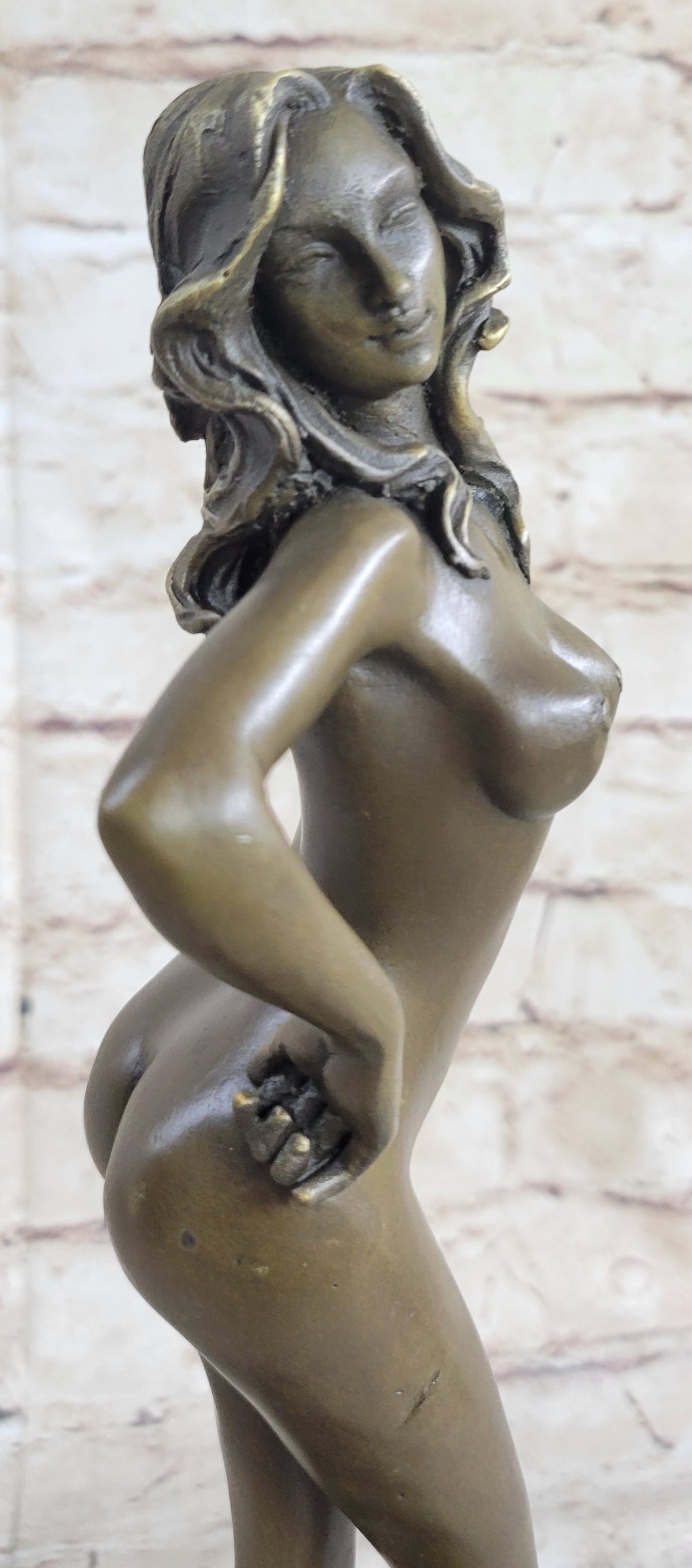 Nude Sexy Woman Model Bronze Sculpture Hot Cast by Preiss Sale