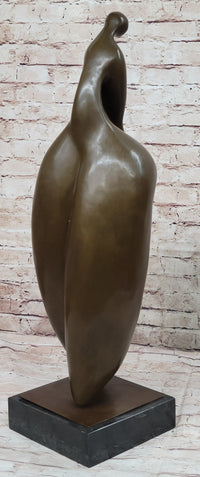Proportionally Exaggerated Woman Fertility Bronze Sculpture