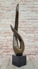Signed Milo Twisted Flame Modern Abstract Bronze Sculpture