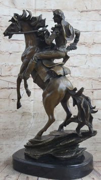 Large American Cowboy with Gun Sheriff Outlaw Western Art Bronze