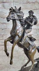 Large American Cowboy with Gun Sheriff Outlaw Western Art Bronze