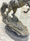 Kamiko Outlaw Wild West Bronze Marble Base Sculpture