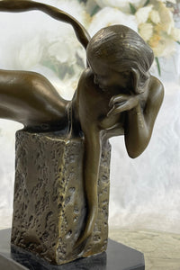 Bronze Mermaid Sculpture Original Art 9" x 7"