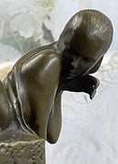Bronze Mermaid Sculpture Original Art 9" x 7"