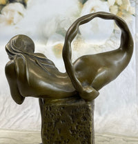 Bronze Mermaid Sculpture Original Art 9" x 7"
