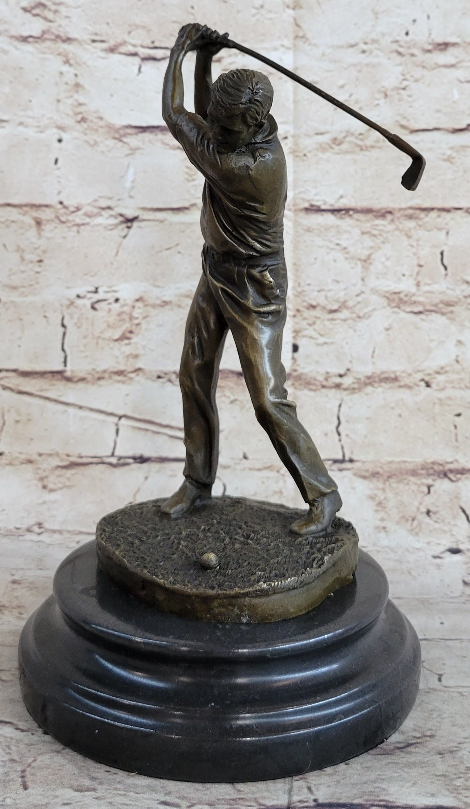 Ben Hogan Male GOLFER Sports Memorabilia Golf Club Art PGA Bronze Marble Statue