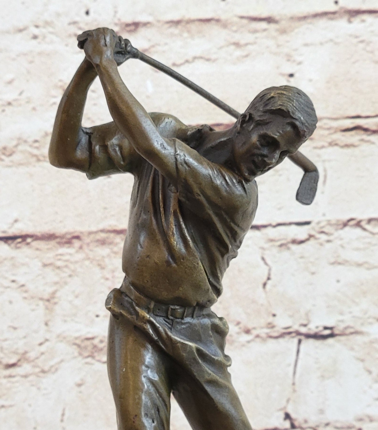 Ben Hogan Male GOLFER Sports Memorabilia Golf Club Art PGA Bronze Marble Statue